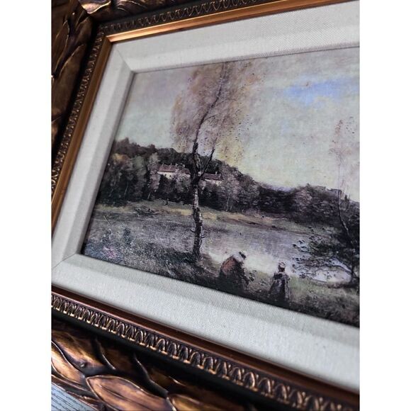 Ethan Allen Ville D’Avray Wall Art  Oil on Canvas Painting / excellent - Picture 6 of 12